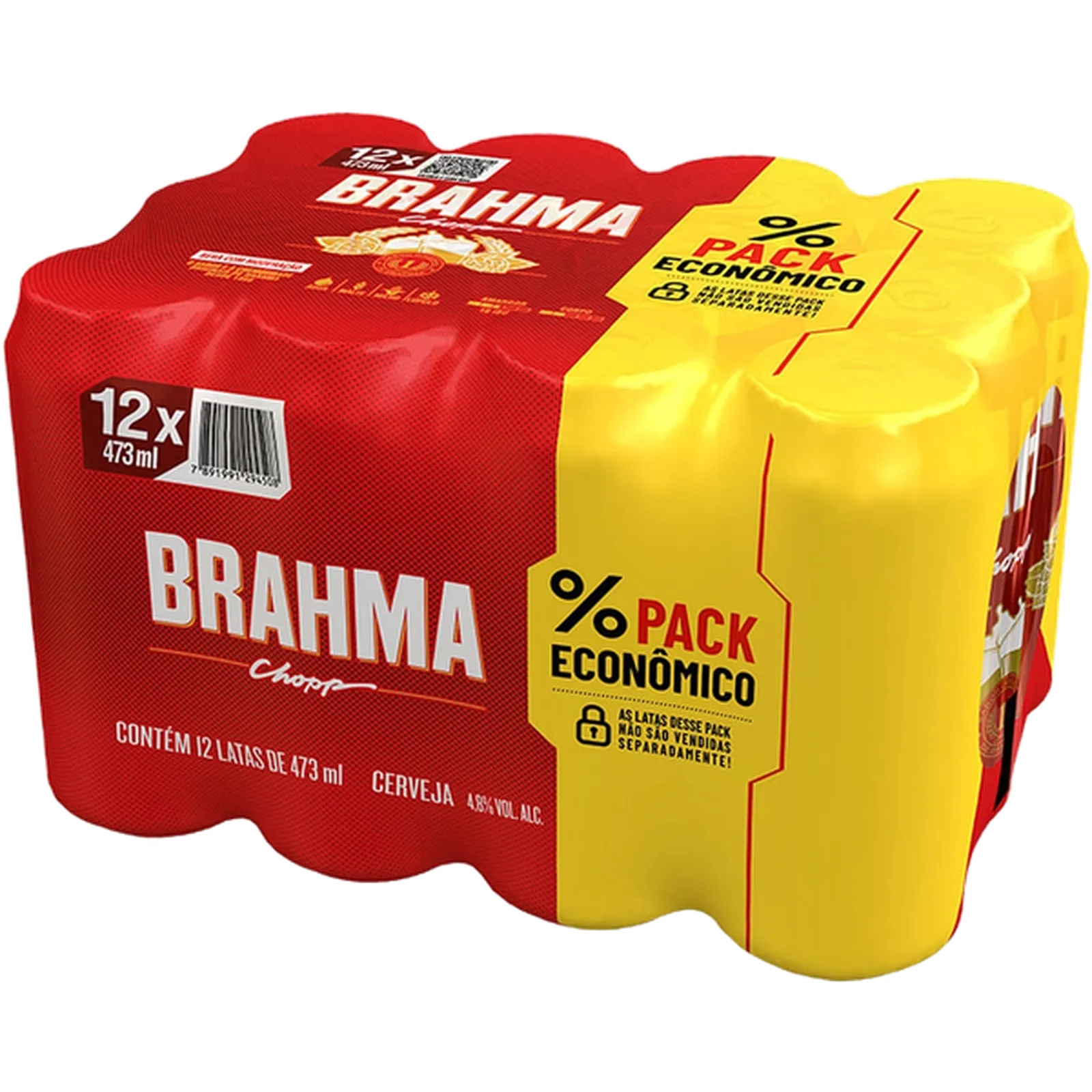 Cerveja Brahma 473ml (Pack com 12)