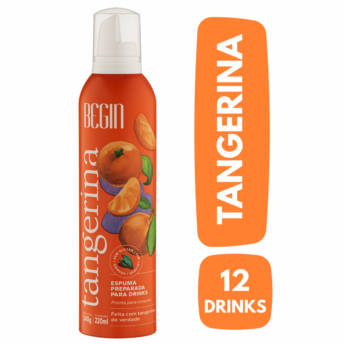 ESPUMA BE GIN TANGERINA - Gelado